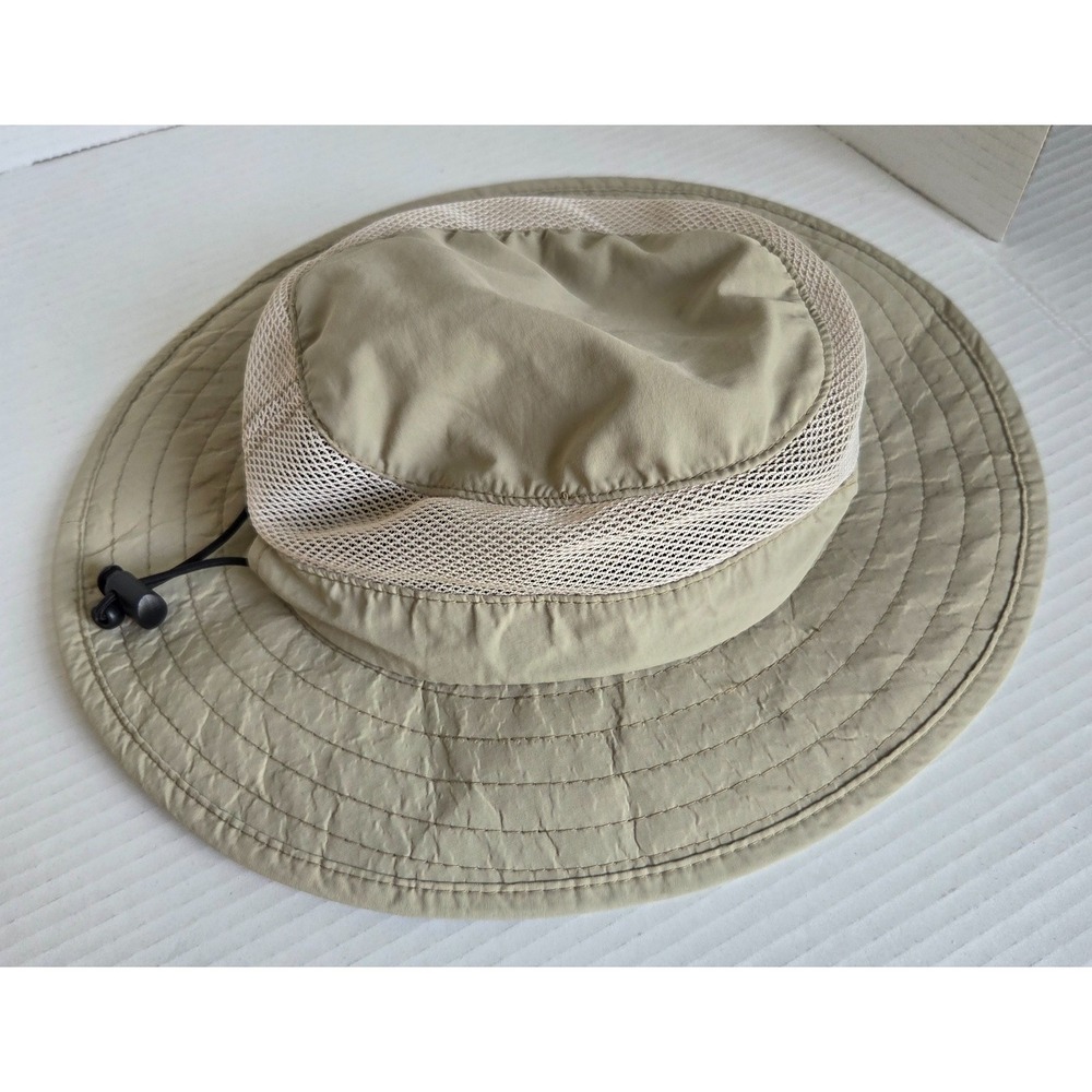 DPC Dorfman Pacific Co Outdoor Design Mesh Sun Hat Boonie Safari Adjustable Tan